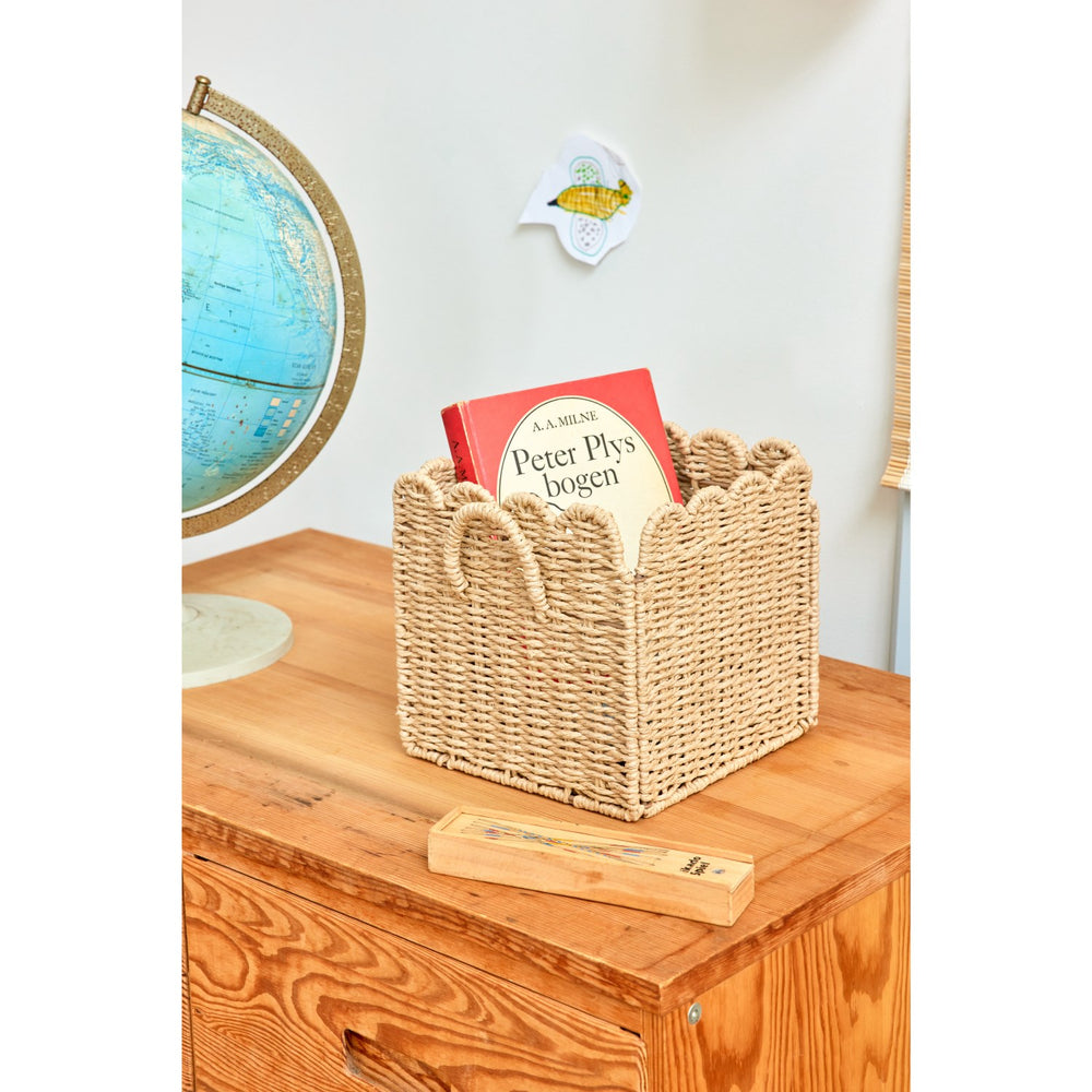 Køb Rice Paper Rope Foldable Kurv I Nature - Small