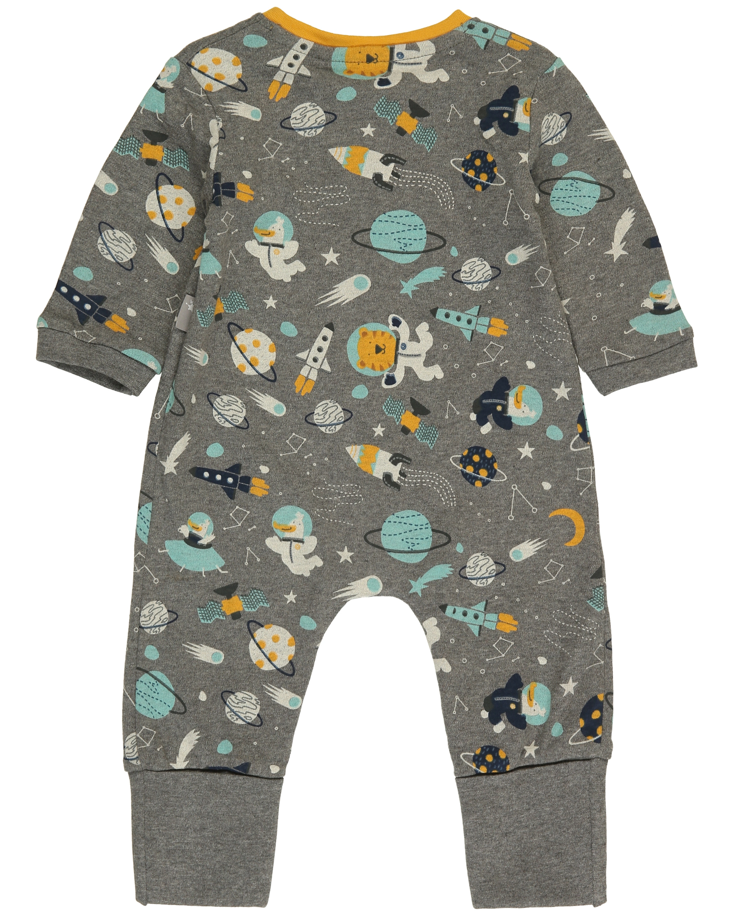 Schlafstrampler SPACE TIGER in grau