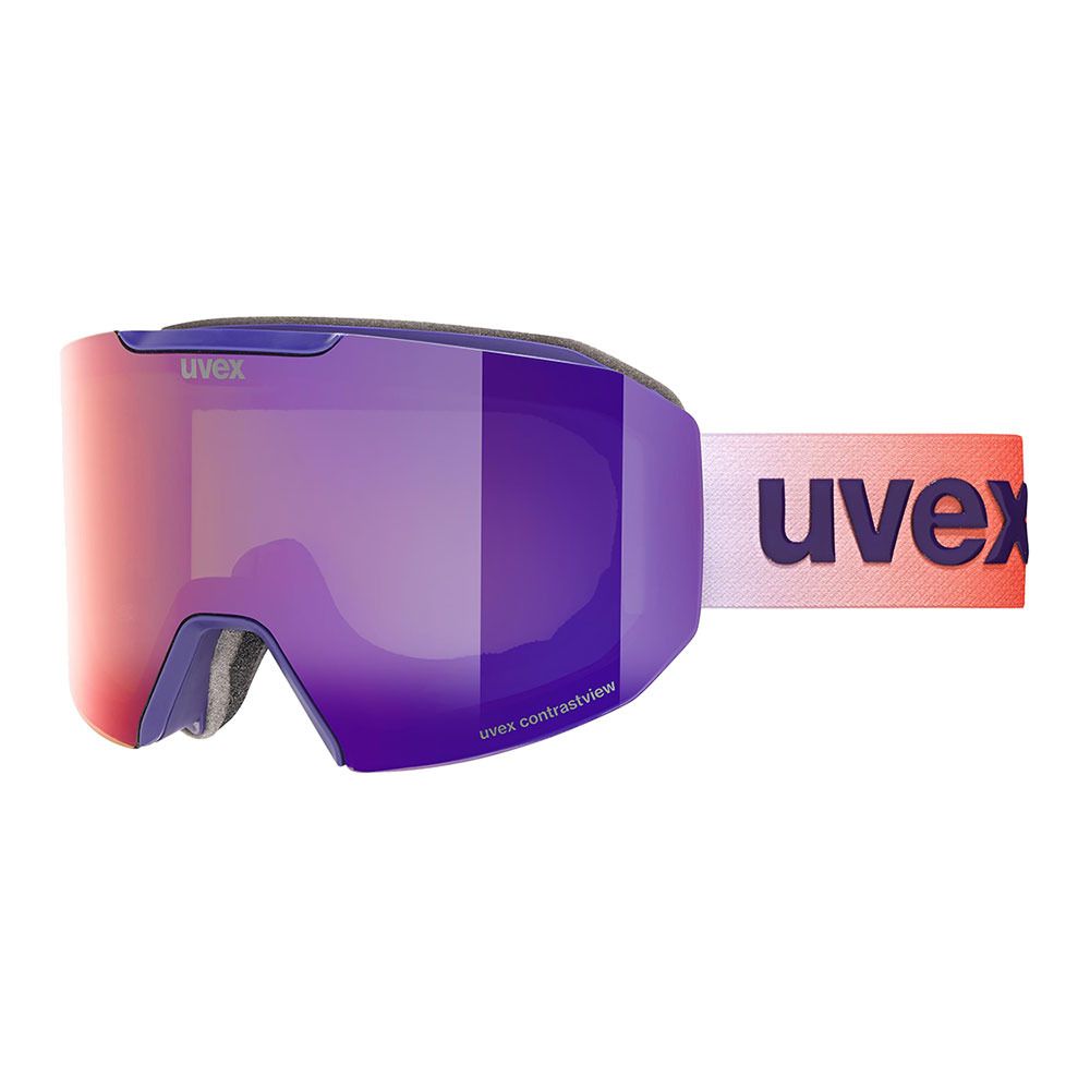 Uvex EVIDNT ATTRACT - Masque ski + écran supplémentaire ruby/mirror ruby