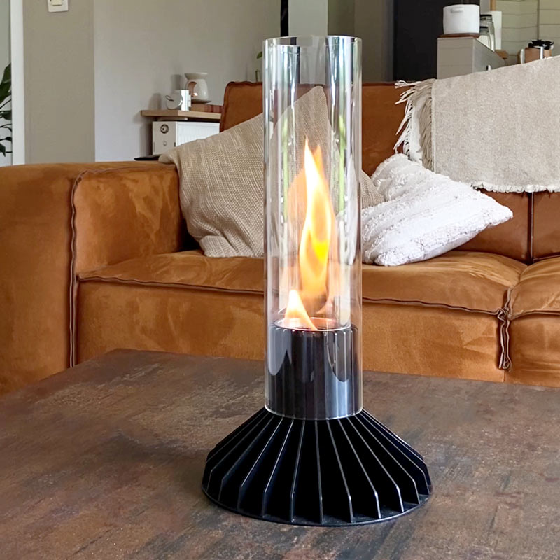 Lampe de table à éthanol
