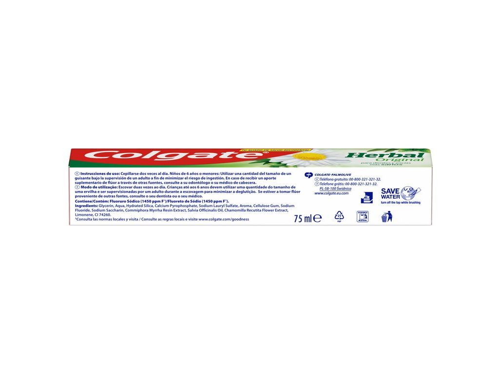 PASTA DE DENTES HERBAL COLGATE 75ML