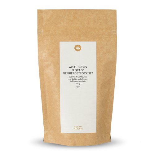 Sunday Natural Products  APFEL DROPS FLORA 30GEFRIERGETROCKNET
