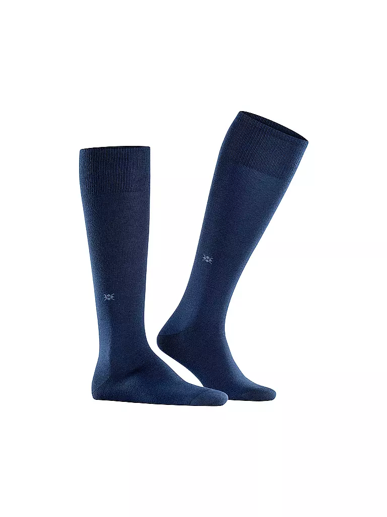 BURLINGTON Herren Kniestrümpfe LEEDS 40-46 marine dunkelblau