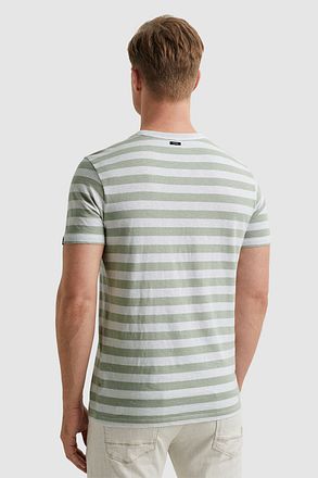 Vanguard T-Shirt Strepen Groen VTSS2404534-9038 kopen