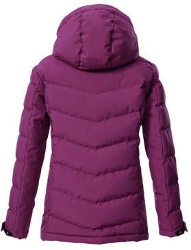 Killtec - Kow 220 Grls Qltd Jckt - Donsjas - Donkere Framboos - Met Capuchon