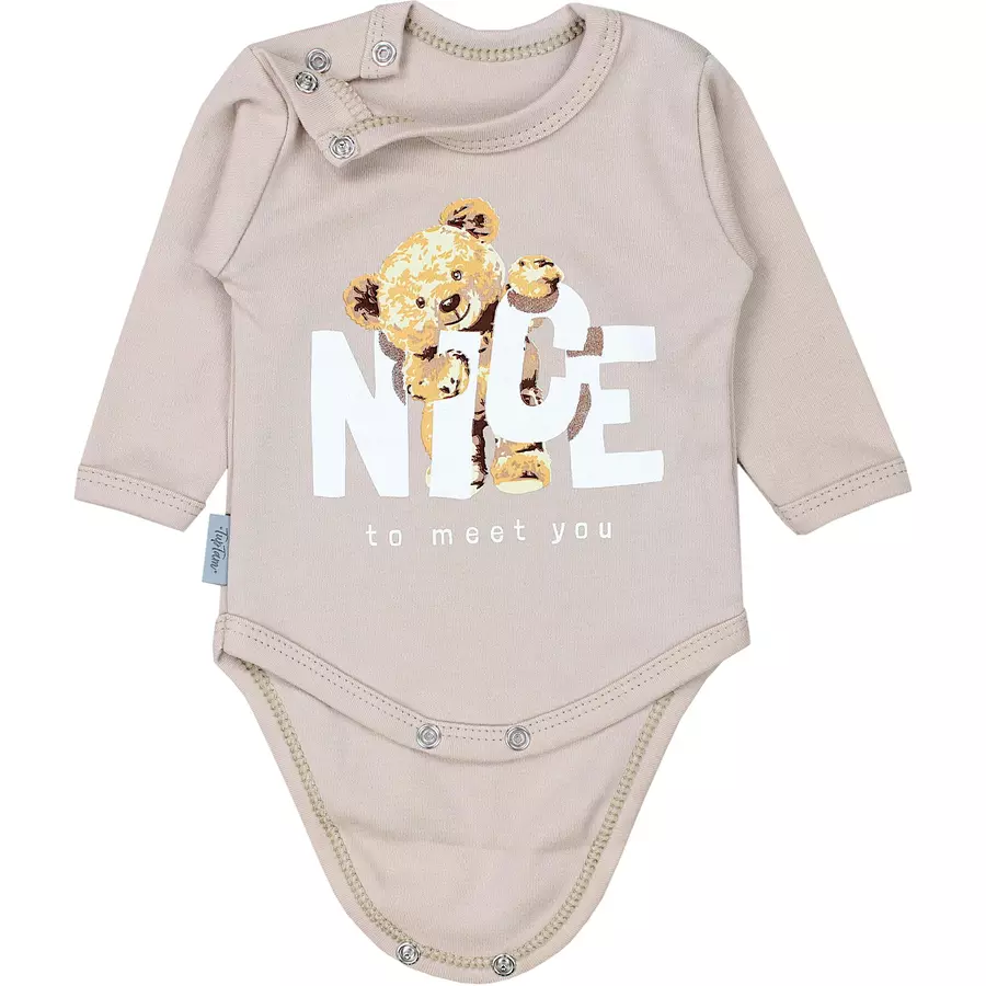TupTam Mädchen Baby Body Langarm Unifarben 5er Pack beigerosa