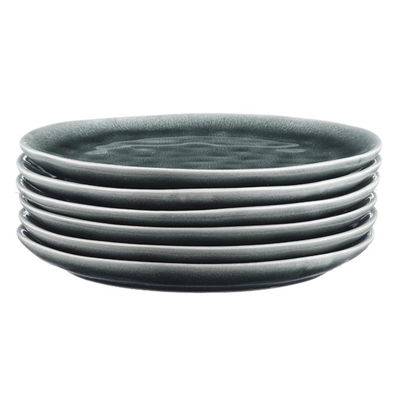 Bjorn 6 Assiettes Moon bleu nuit - D.21 cm