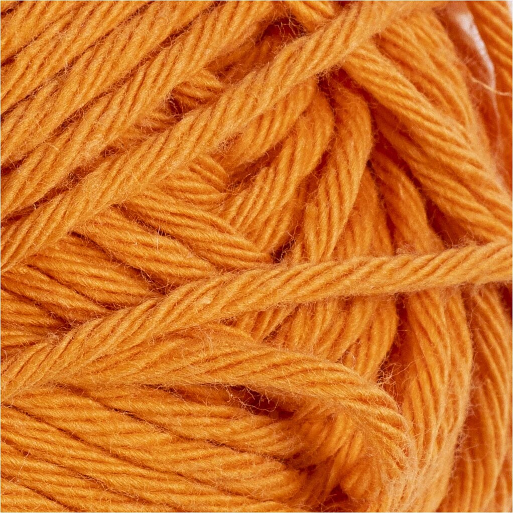 Bomuldsgarn - Nr. 8/8 - Orange - L 80-85 M - 50 G