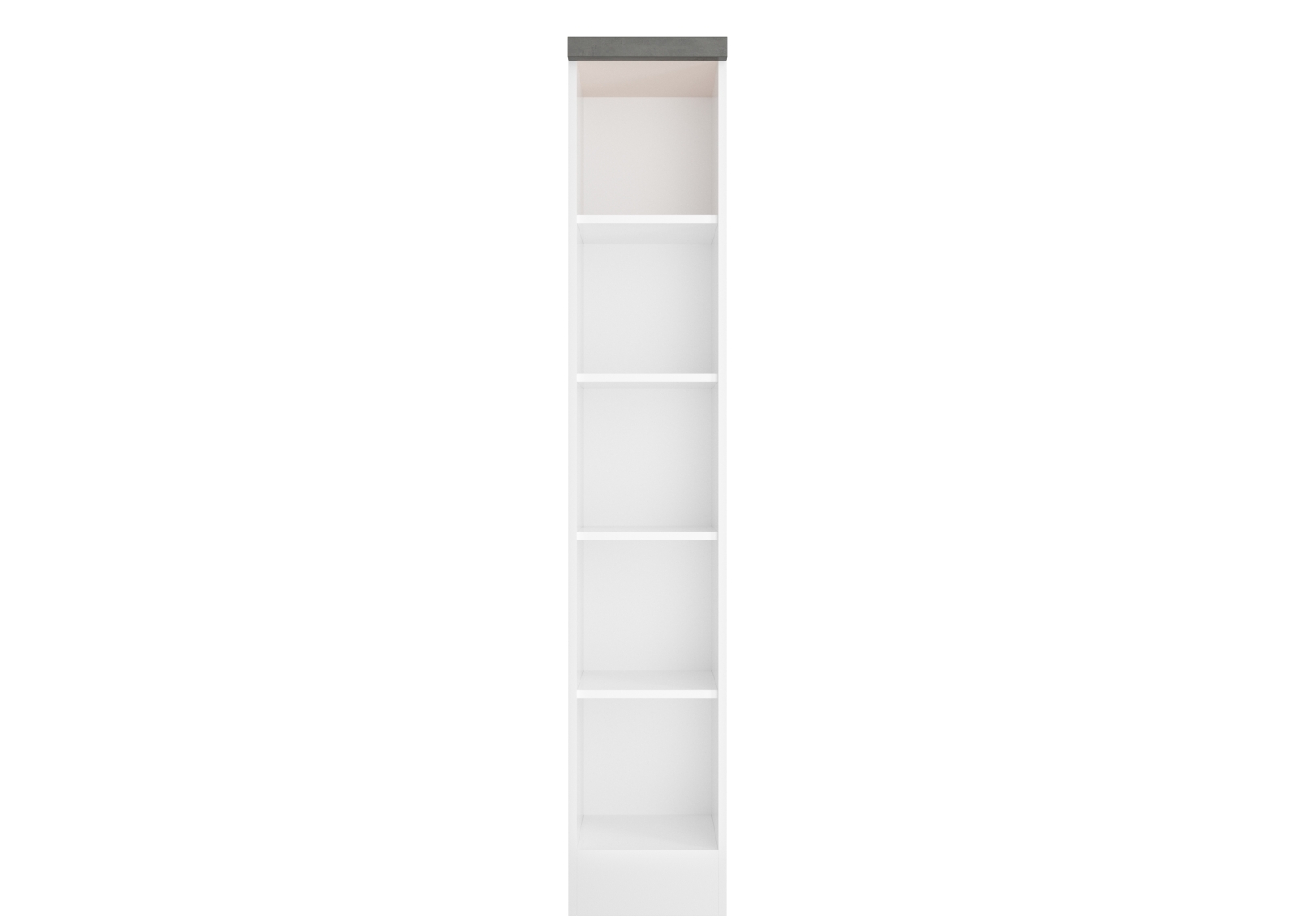 Küchenregal MONZA - weiß Hochglanz - Beton-Optik