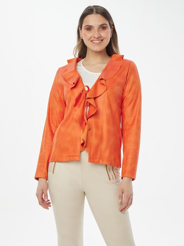 Jacke mit Volants zum Binden