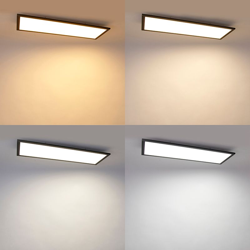 LED paneel zwart 80 cm incl. LED met afstandsbediening - Live