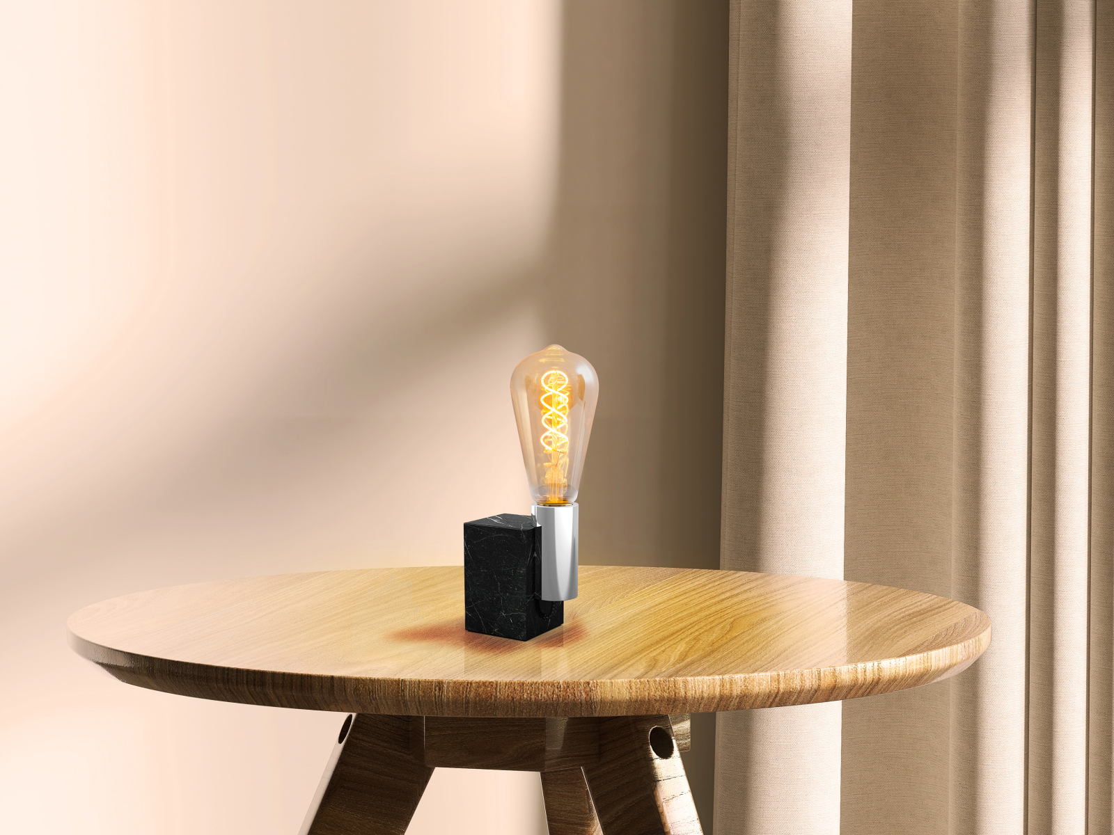 3er-Set LED-Leuchtmittel DILLY - amber - 4 Watt - E27 - warmweiß