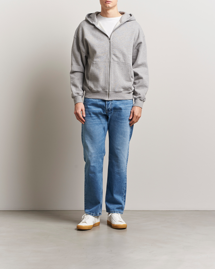 Colorful Standard Classic Organic Full Zip Hoodie Heather Grey