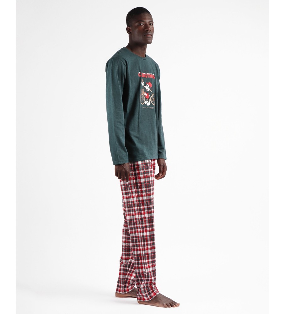 Pijama de manga comprida Disney Merry Wonder verde