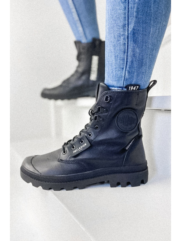 PAMPA LEGION OFFLAB LEATHER Black - Palladium