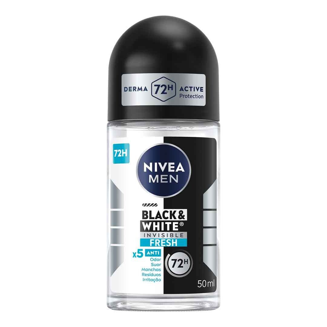 NIVEA  Nivea Men - Roll-on Invisible for Black & White Active - 50ml