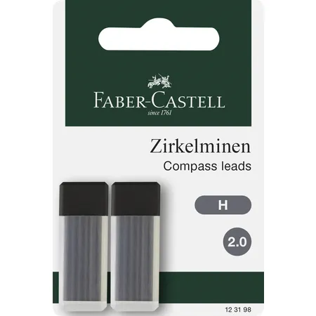 Faber-Castell Zirkelminen, 2mm, 2x6 Stück