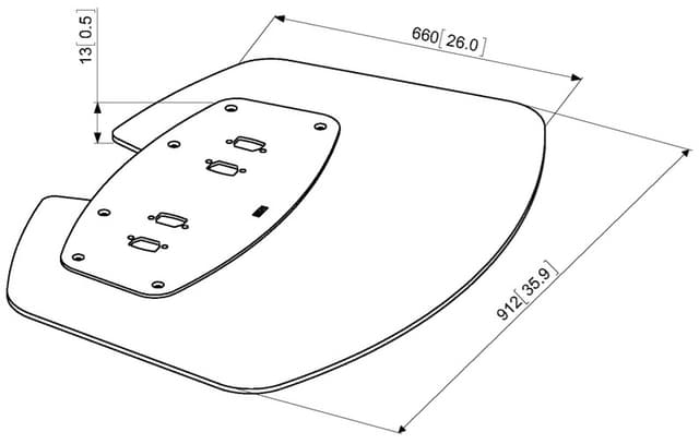Vogels Pro PFF 7030 gulvplade (sort)