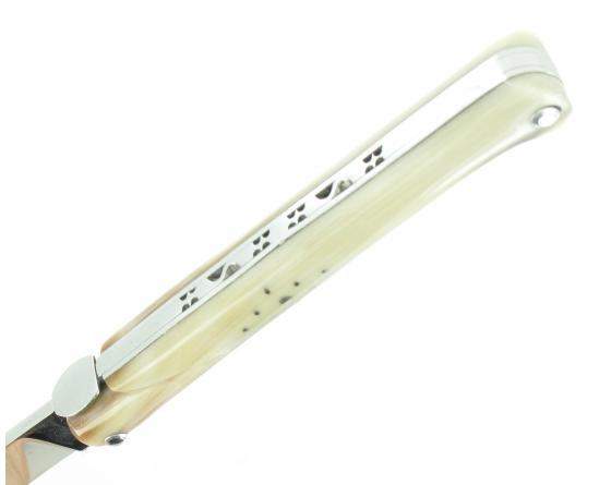 Laguiole 12 cm Ancestral - Pointe de Corne - Plein Manche Couteau de poche par Laguiole en Aubrac