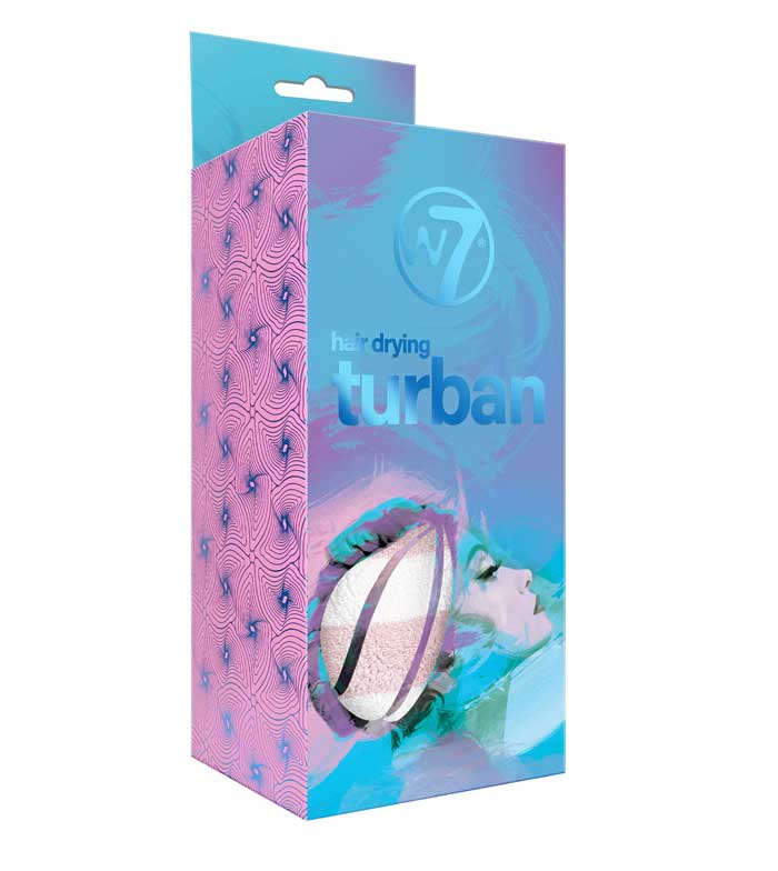 W7 - turbante de microfibra para cabelo