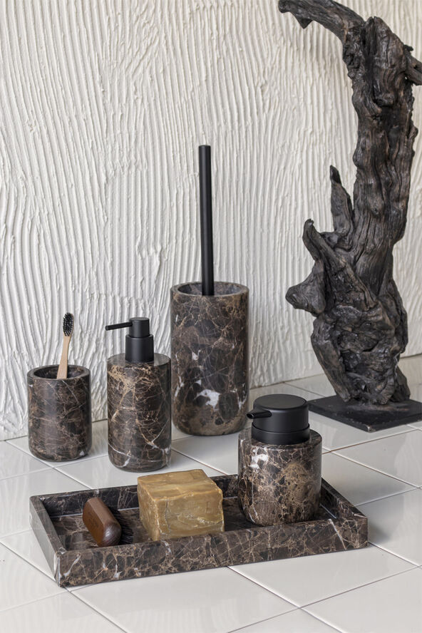 Mette Ditmer MARBLE dispenser, tall Brown