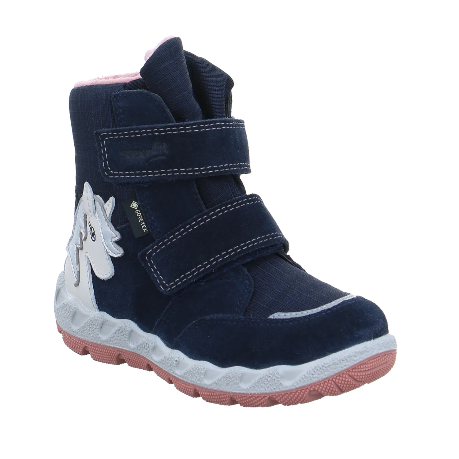 SUPERFIT Kleinkinder-Snowboot  Membran Dunkelblau Textil  Baby-Winterstiefel