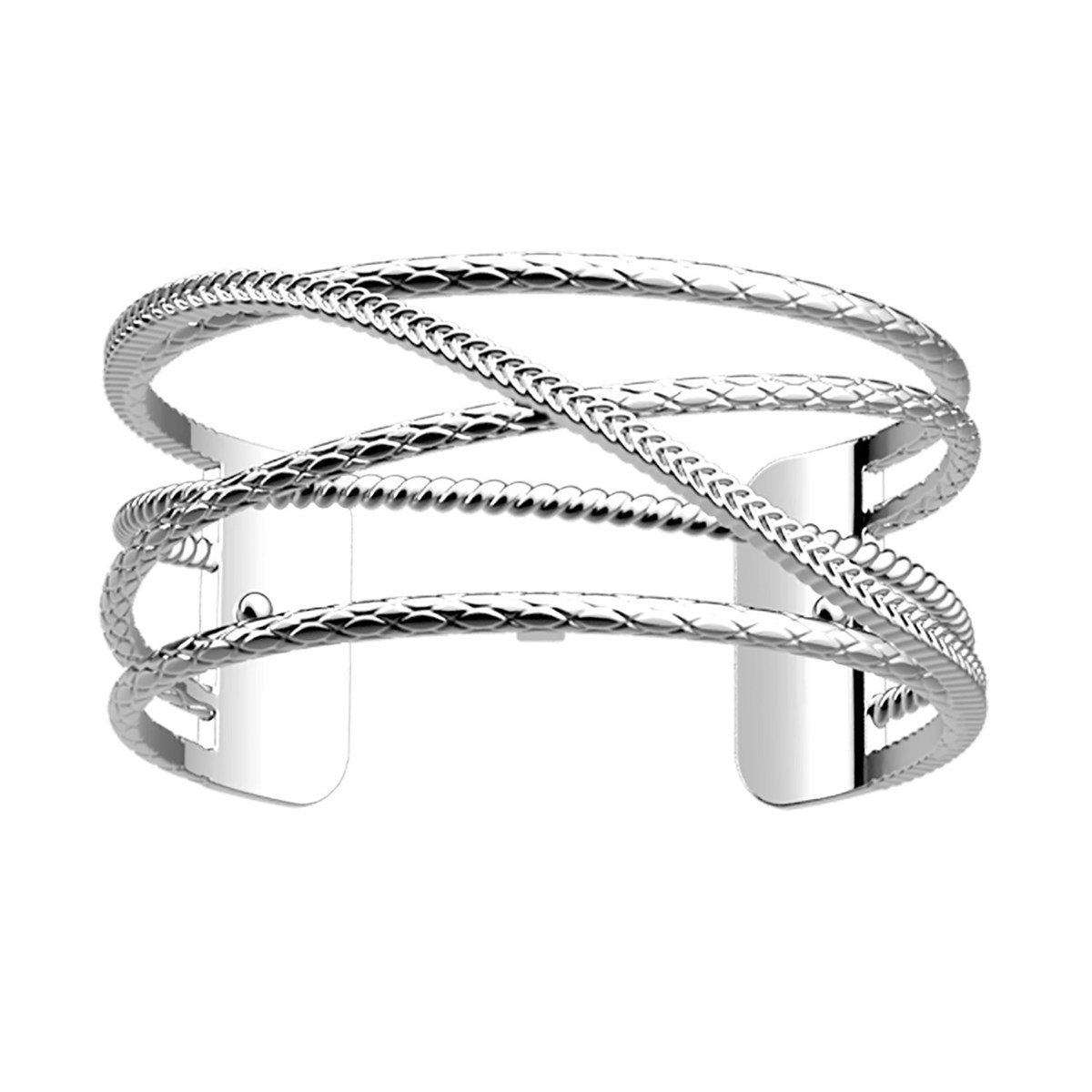 Bracelet jonc Les Georgettes Swing argenté 25mmCollection Les Créatives