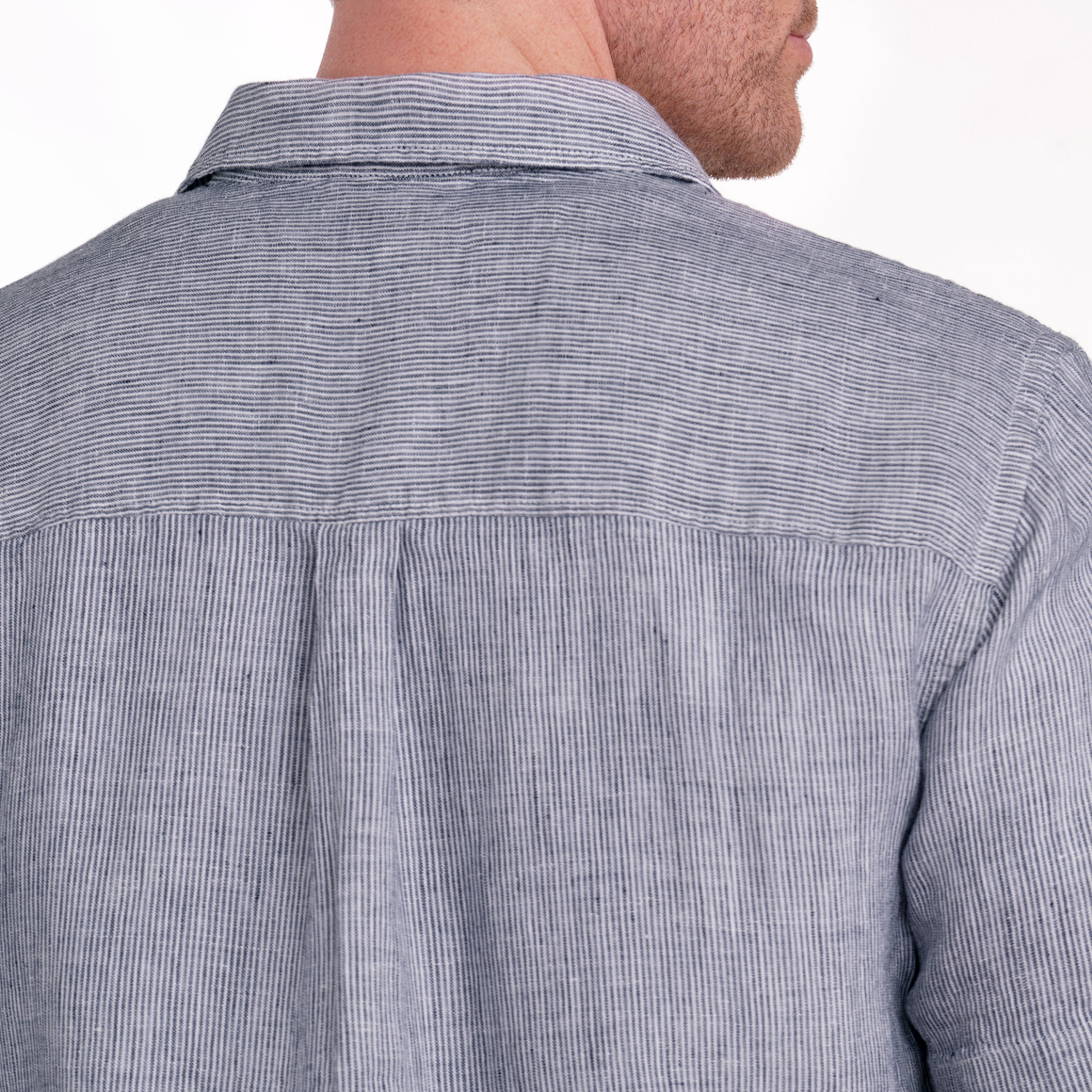 VanVaan Denim Herren Leinen-Hemd in Modern Fit dunkellila