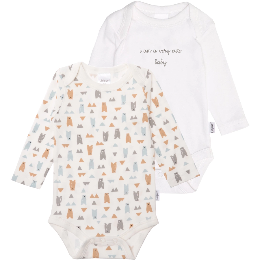 Liliput Langarmbody im 2er Pack Very Cute Baby weiss