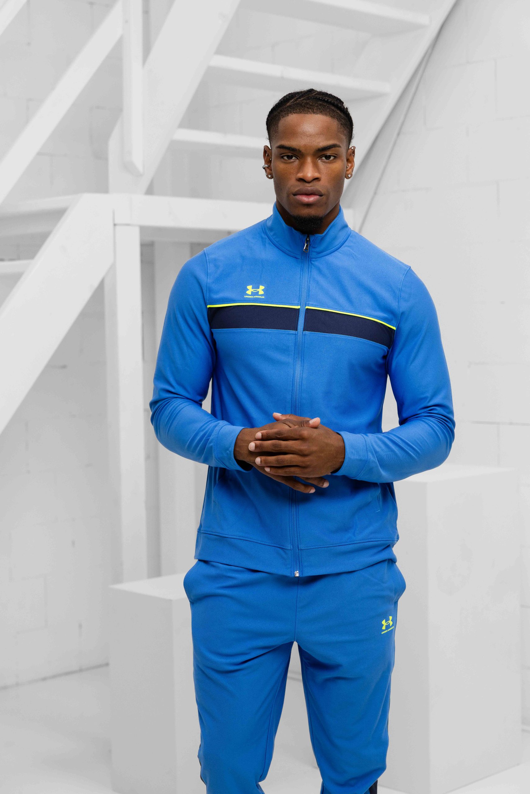 Under Armour Challenger Trainingspak Heren Blauw/Geel