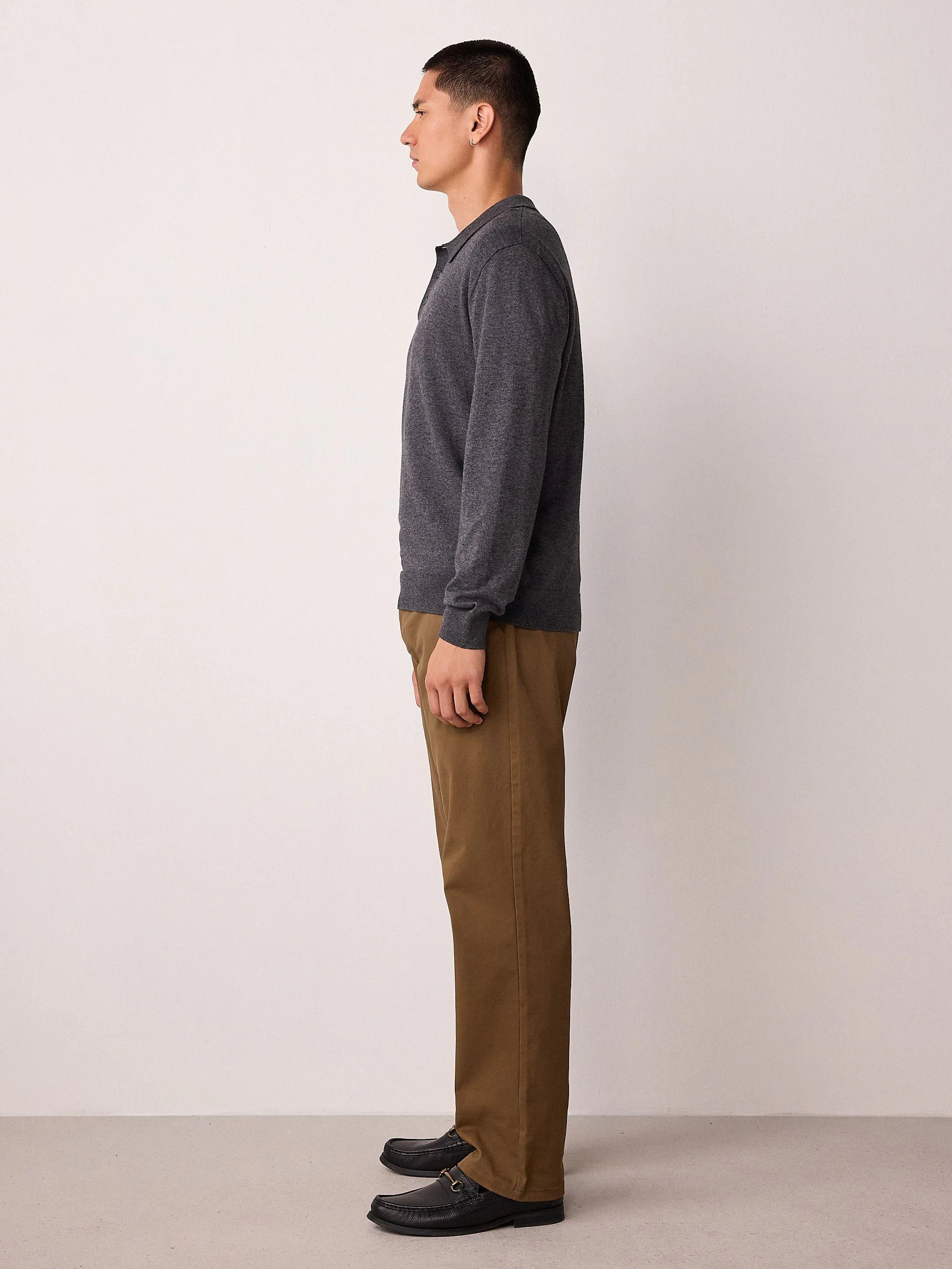 Lichtbruin - Straight fit - Stretchy chino