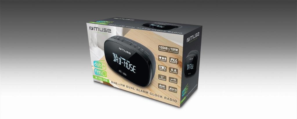 Muse M-150 CDB Klokradio DAB/DAB+