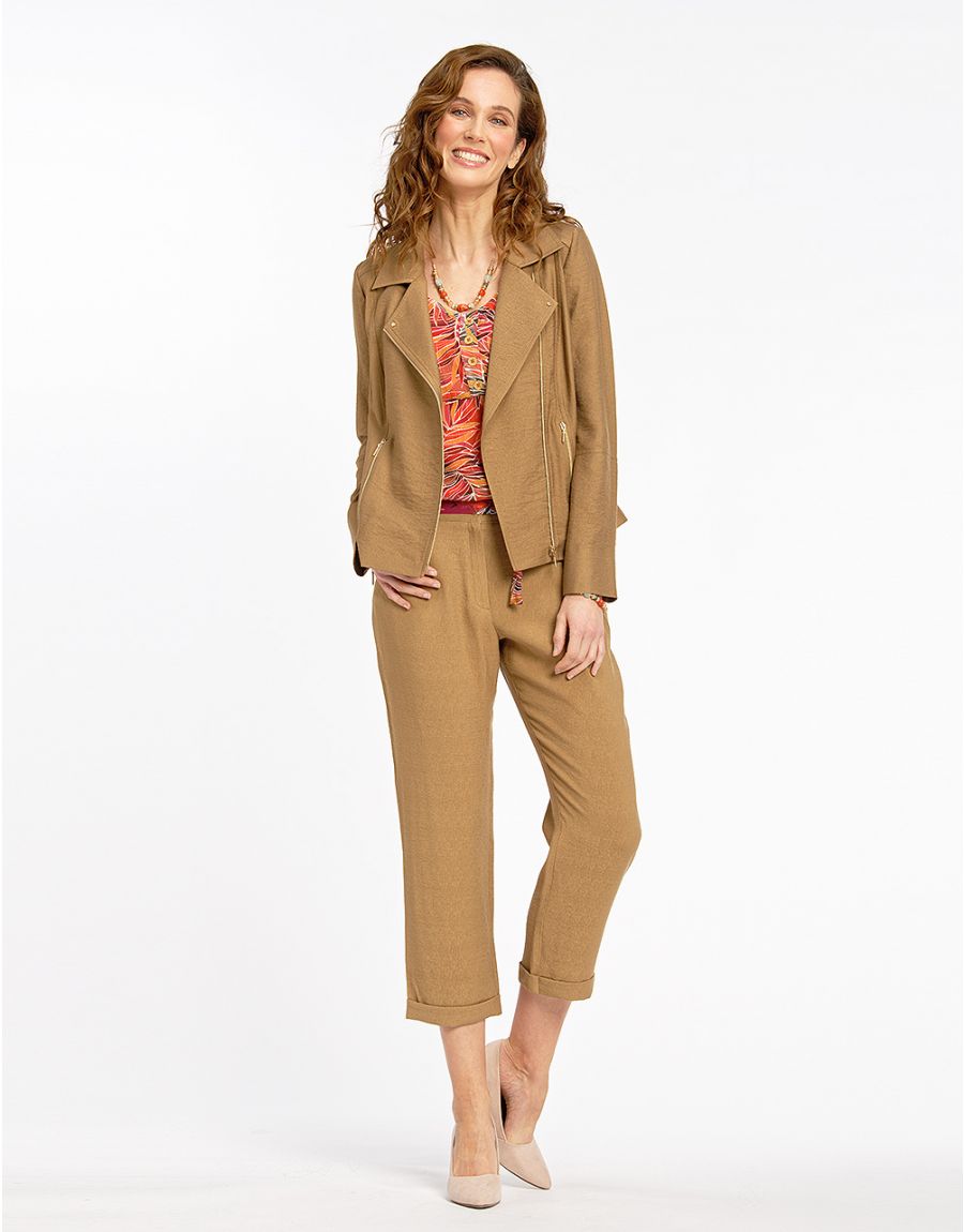 Blouse en voile marron