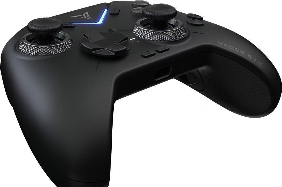 Vader 4 Pro Wireless Bluetooth Game Controller Dual Vibration 800mAh für Nintendo Switch / PC / iOS / Android (B0DZHQFXGX) - Schwarz