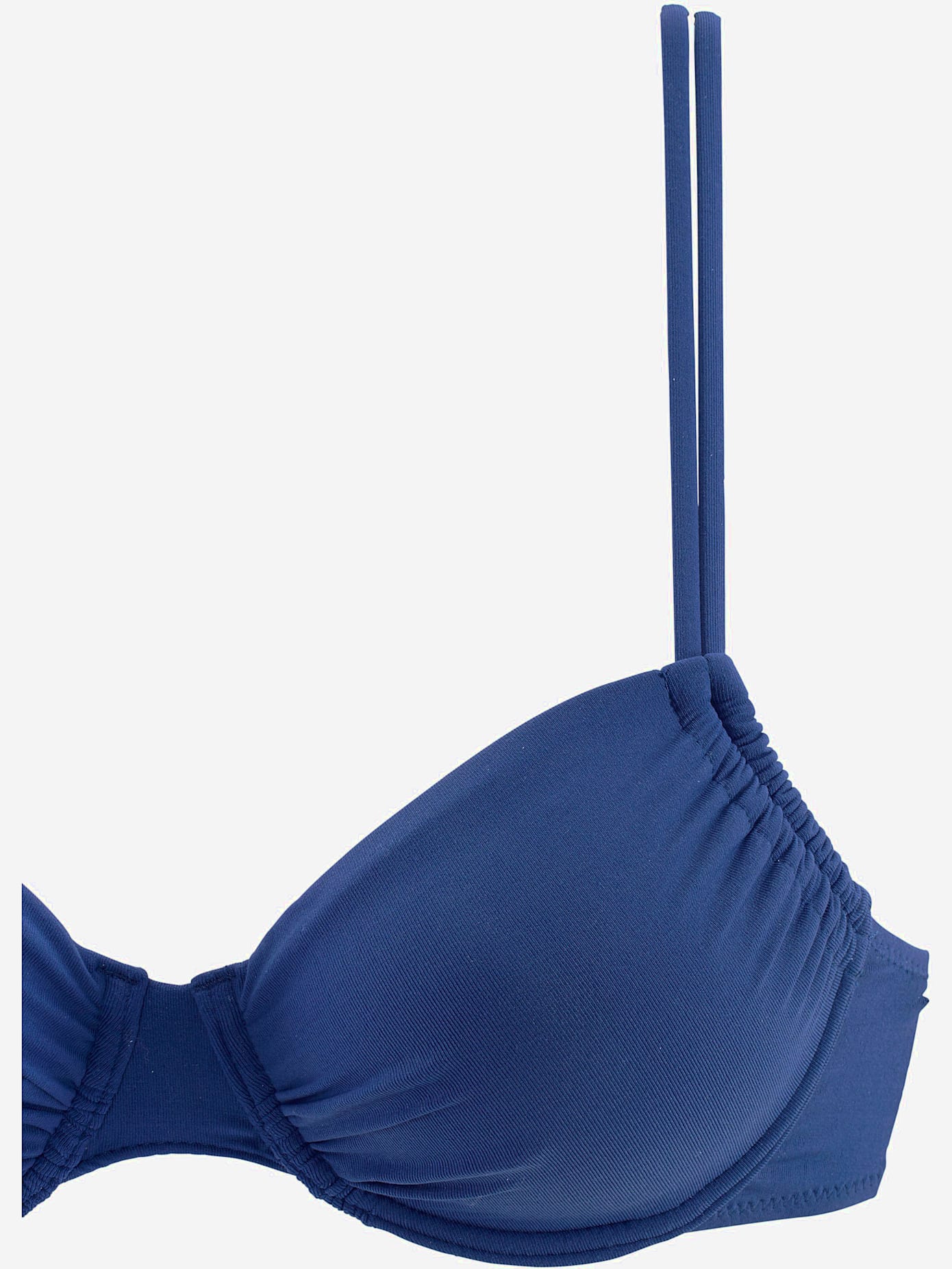 Haut de maillot de bain à armatures à froncer sur le côté