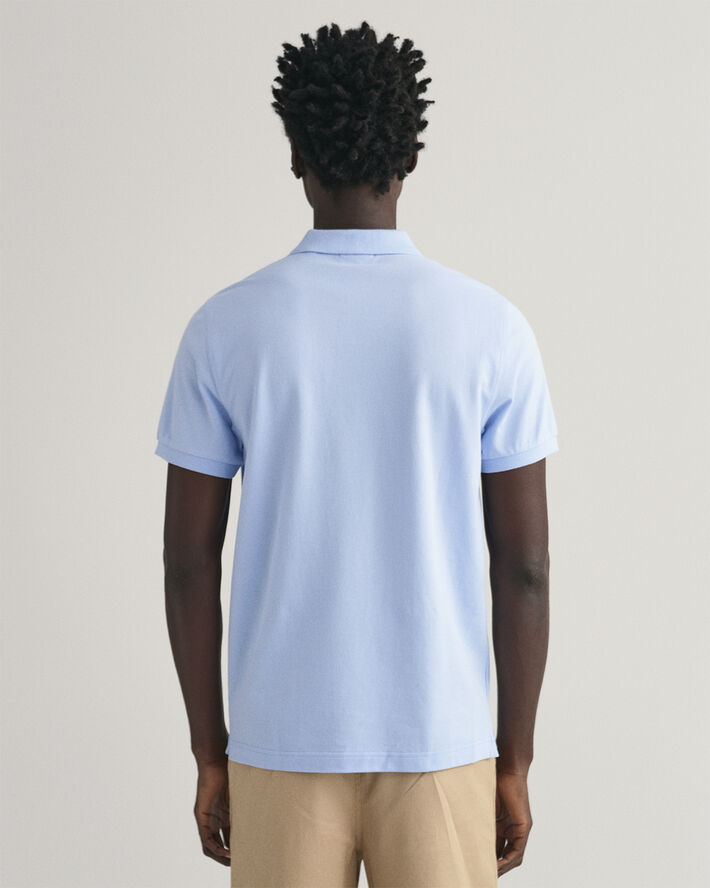 Gant REG SHIELD SS PIQUE POLO Capri blue