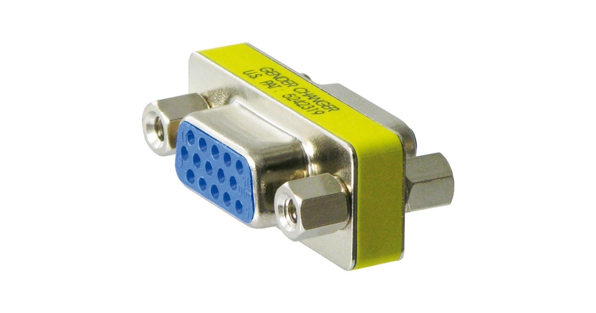 goobayKoppelstuk VGA > VGA adapter  (Zilver, Gender Changer)