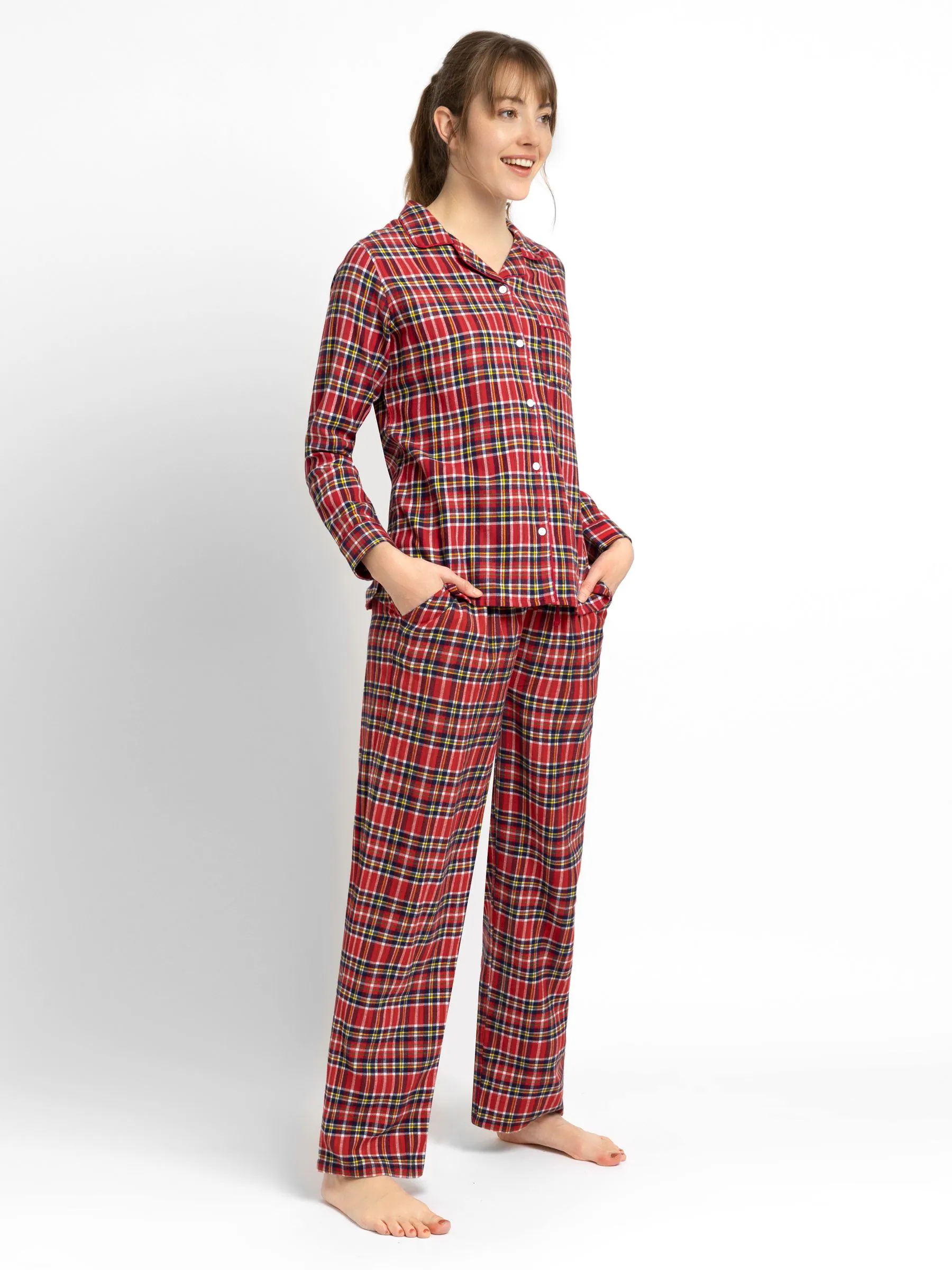 JoJo Maman Bébé - Geruite pyjamaset voor dames