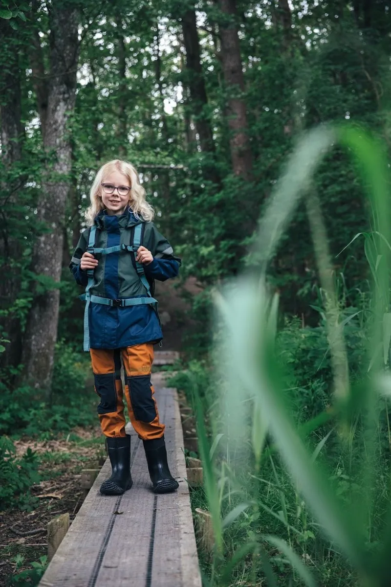 Urberg Kids' Fosnavåg 2L Rain Jacket Chili