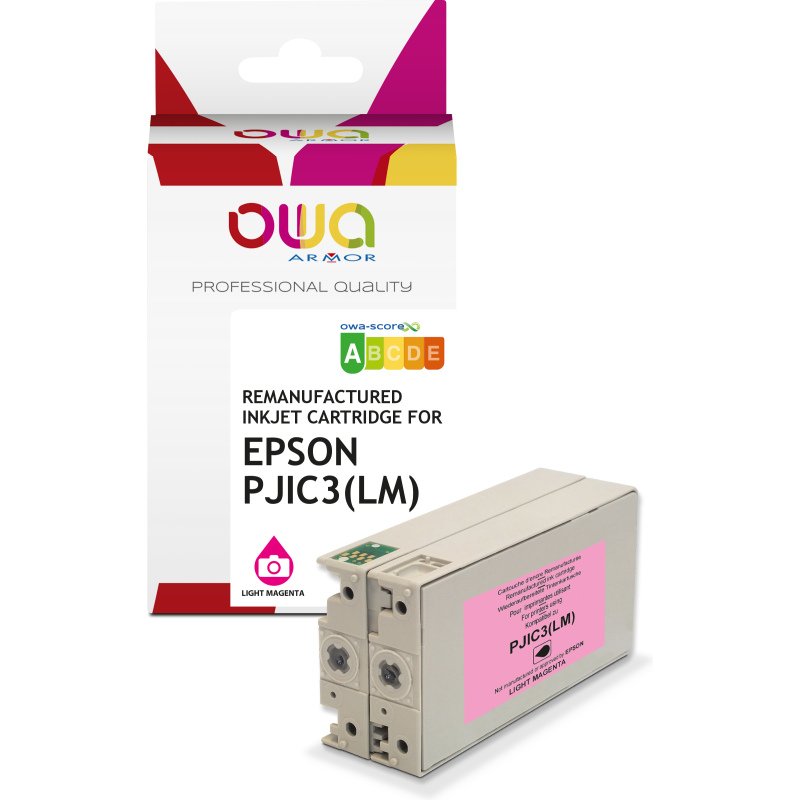 Cartouche d'encre remanufacturée OWA - standard - Magenta Clair - pour EPSON C13S020449