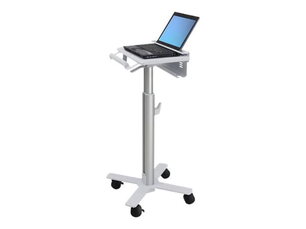 Ergotron StyleView - Vogn - lett bruk - for bærbar / strekkodeskanner - medisinsk - stål - hvit, aluminium - skjermstørrelse: inntil 17