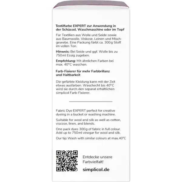 Textilfarbe Expert Brombeer-Rot
