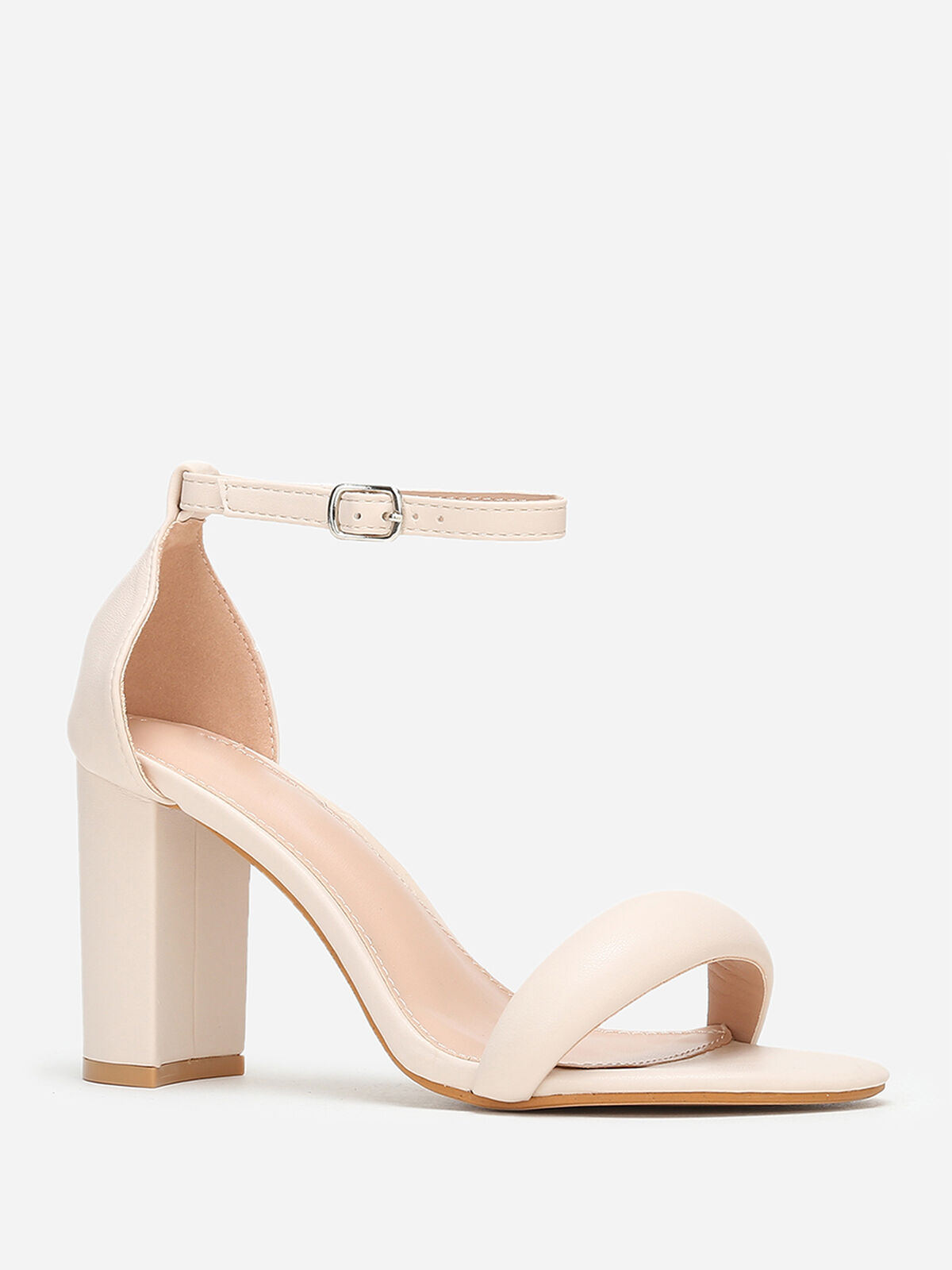 Sandales à bride arrondie- Beige