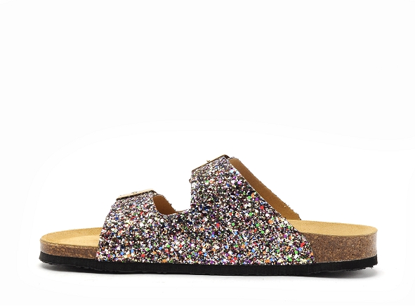 Plakton mules et sabots plats femme beta 180010 multicolore