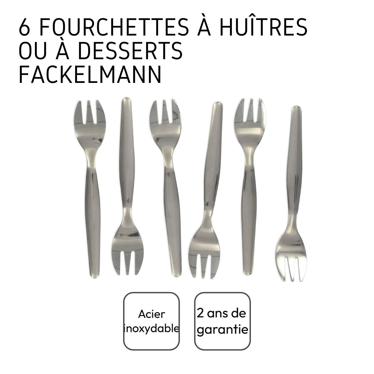 Lot de 6 fourchettes à huîtres