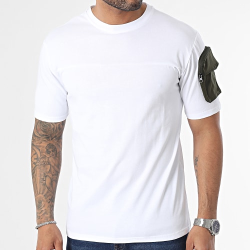 Tee Shirt Poche Blanc