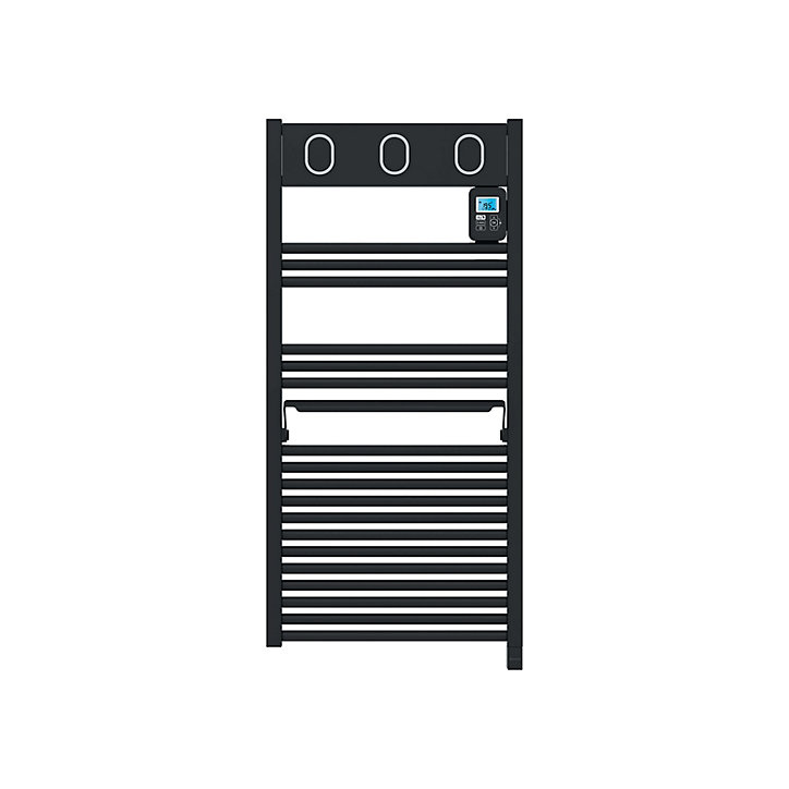 Sèche-serviettes électrique à inertie fluide Sauter Marapi anthracite 500W