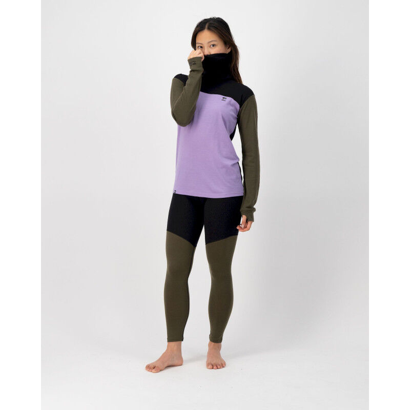Yotei Merino High Neck - Maillot thermique laine mérinos femme
