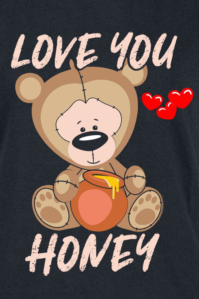 Love You Honey | Tierisch T-Shirt Manches courtes