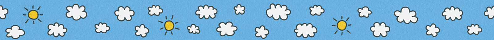 Papier-Borte ONLY BORDERS 10 - blau-weiß - 5 Meter